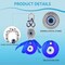 Evil Eye Hanging Decoration Om Design Evil Eye Decor for Living Room Bedroom Office Car Hanging Turkish Nazar Amulet Door Wall Hanging Ornament for Good Luck Pendant Charm Gift (6 Inch)